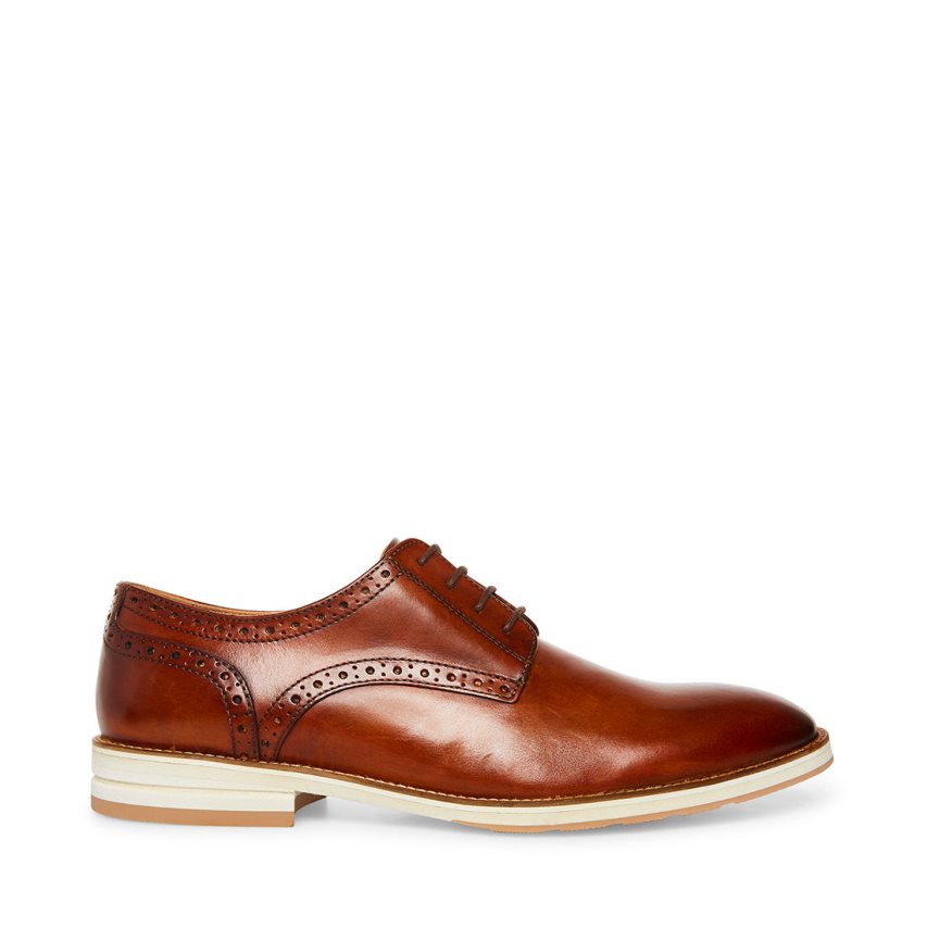 παπουτσια derby ανδρικα Steve Madden Derbyy δερματινα καφε | GR-621OOSA