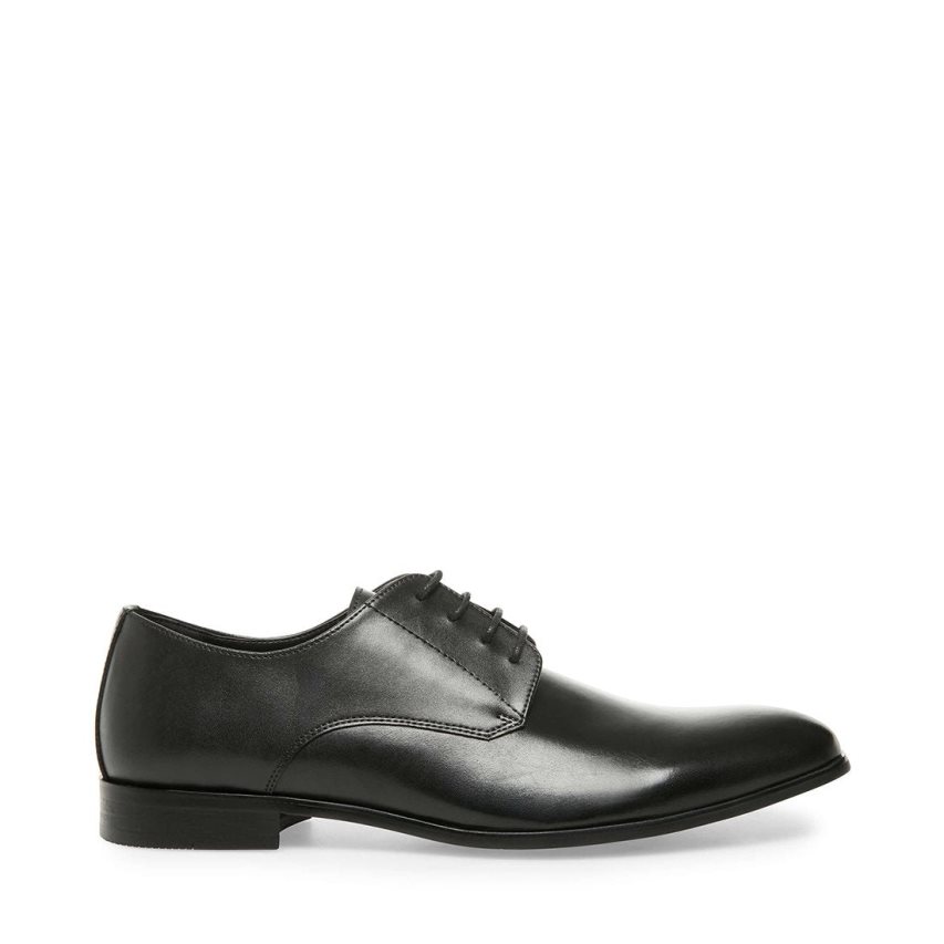 παπουτσια derby ανδρικα Steve Madden Prey δερματινα μαυρα | GR-492ODZR