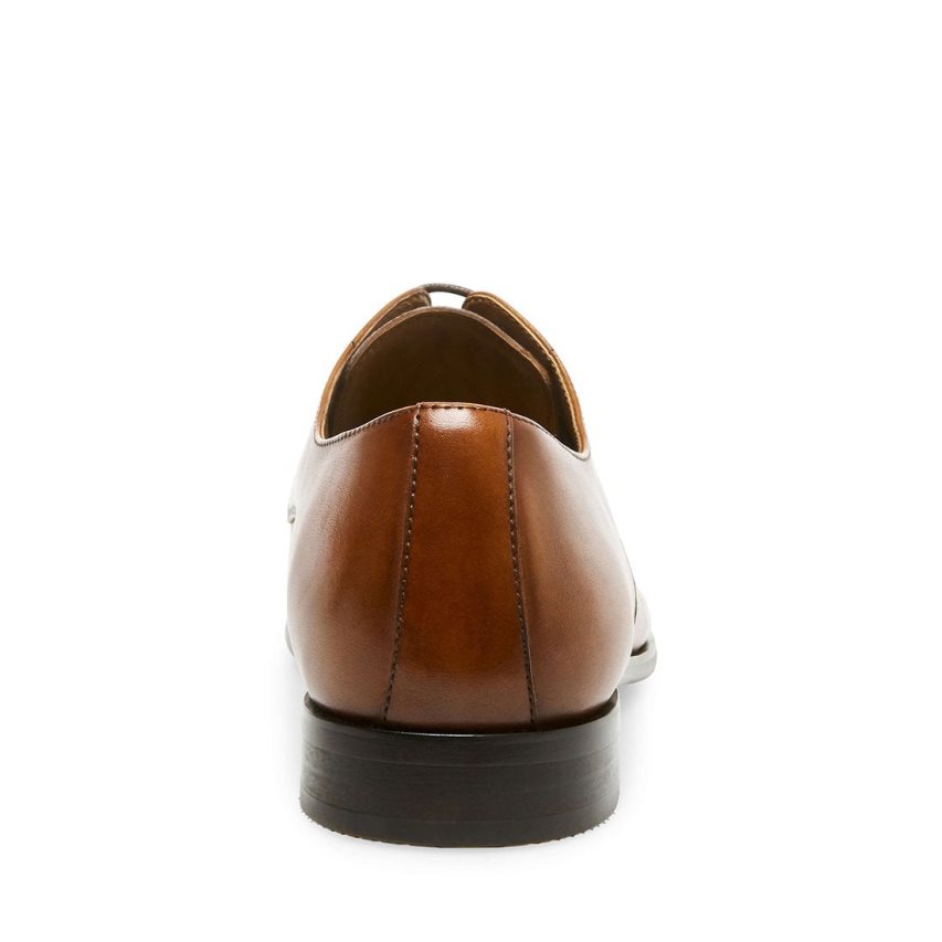 παπουτσια derby ανδρικα Steve Madden Prey δερματινα καφε | GR-O789QRY