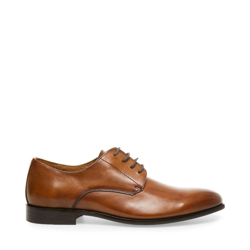παπουτσια derby ανδρικα Steve Madden Prey δερματινα καφε | GR-O789QRY
