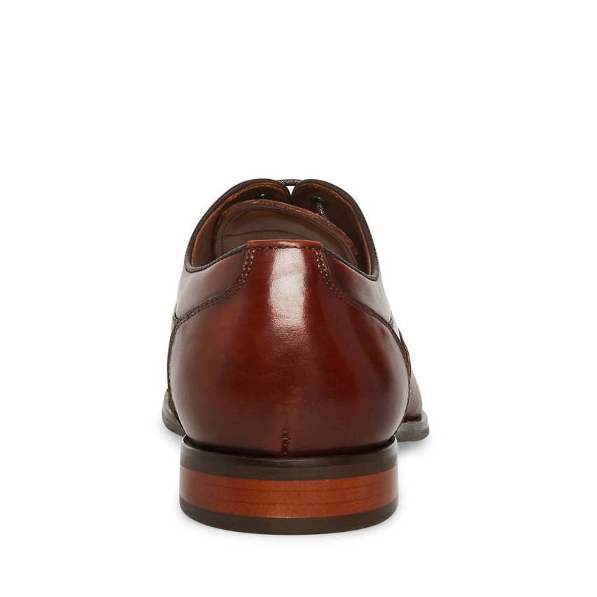 παπουτσια derby ανδρικα Steve Madden Proctor-r δερματινα σκούρο καφε | GR-215OUNV