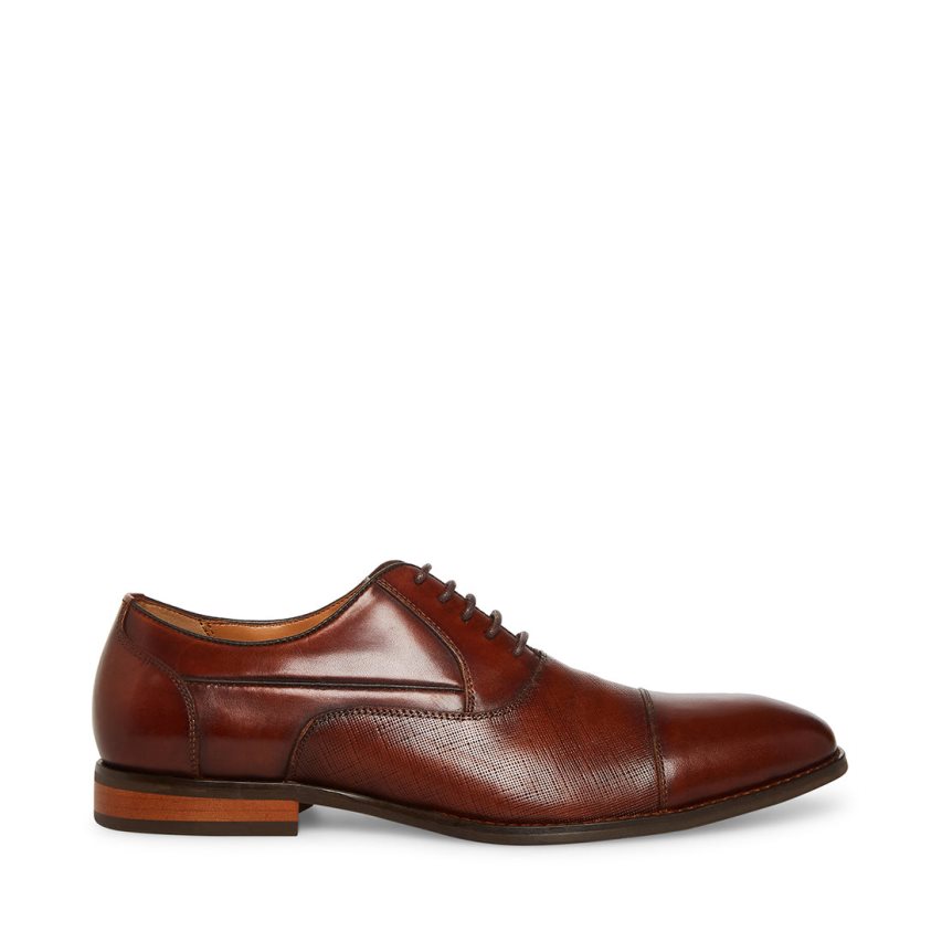 παπουτσια derby ανδρικα Steve Madden Proctor-r δερματινα σκούρο καφε | GR-215OUNV