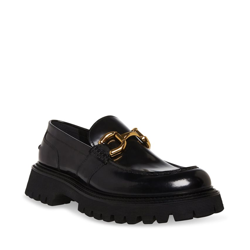 παπουτσια flatforms ανδρικα Steve Madden Zylo μαυρα | GR-3O89ABP