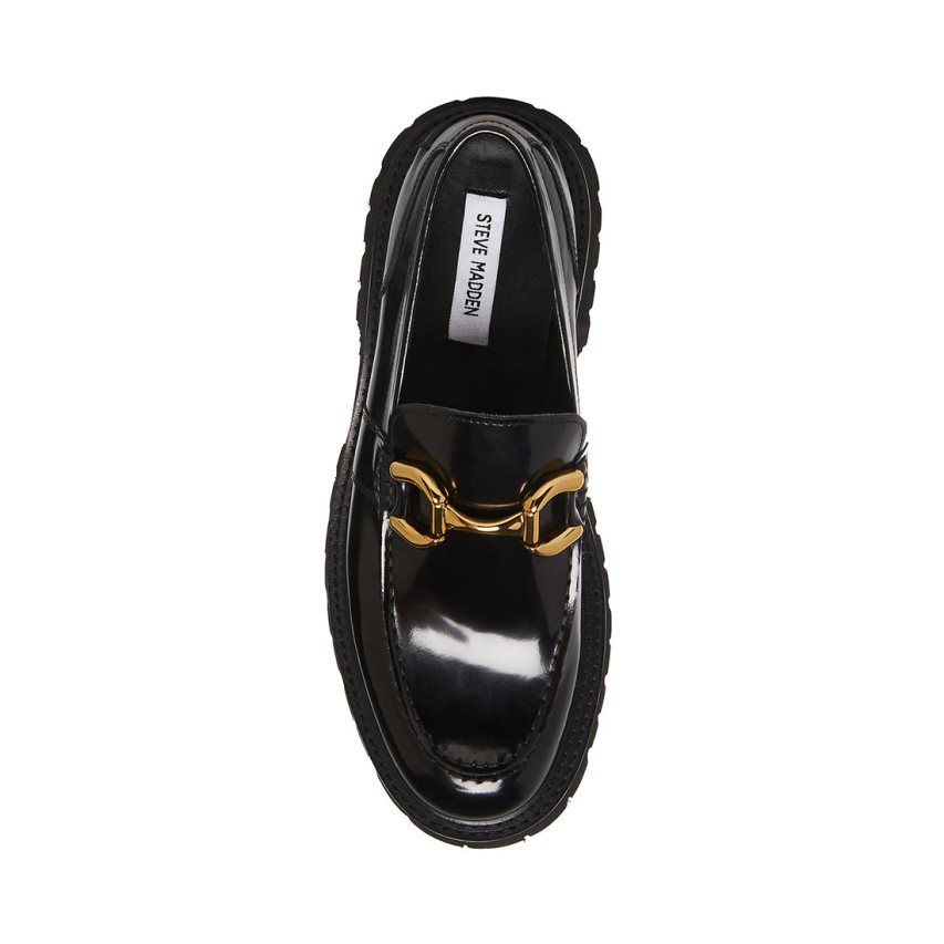 παπουτσια flatforms ανδρικα Steve Madden Zylo μαυρα | GR-3O89ABP