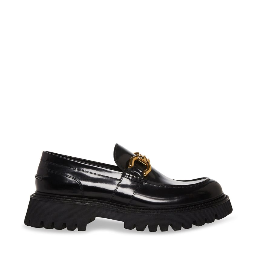 παπουτσια flatforms ανδρικα Steve Madden Zylo μαυρα | GR-3O89ABP