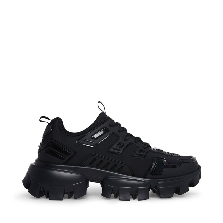 παπουτσια flatforms ανδρικα Steve Madden Ponce μαυρα | GR-8254FPJ