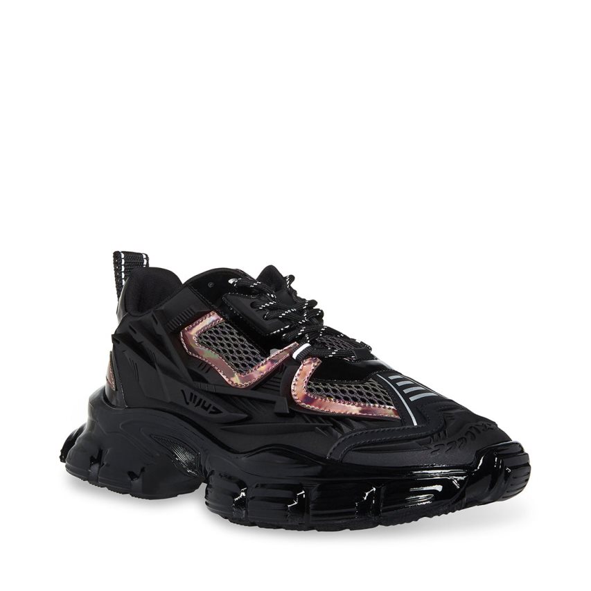 παπουτσια flatforms ανδρικα Steve Madden Quantum μαυρα | GR-8O46AOH