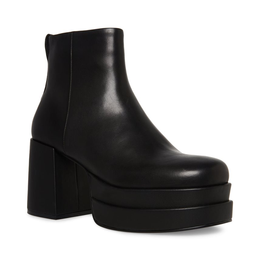παπουτσια flatforms ανδρικα Steve Madden Viper δερματινα μαυρα | GR-981OTOH