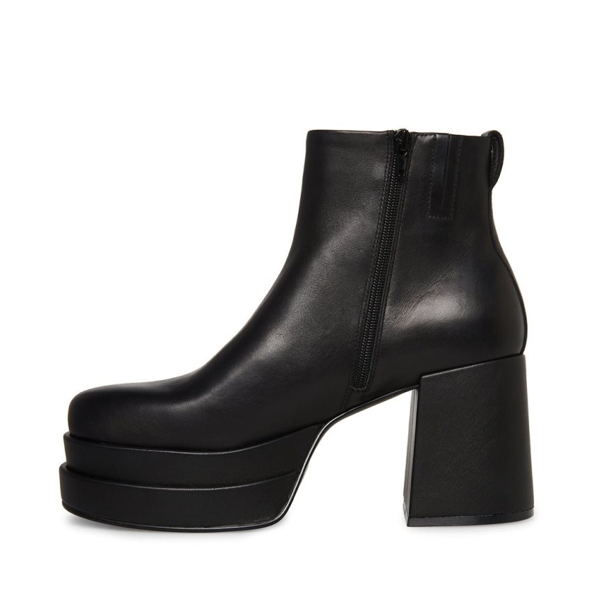 παπουτσια flatforms ανδρικα Steve Madden Viper δερματινα μαυρα | GR-981OTOH