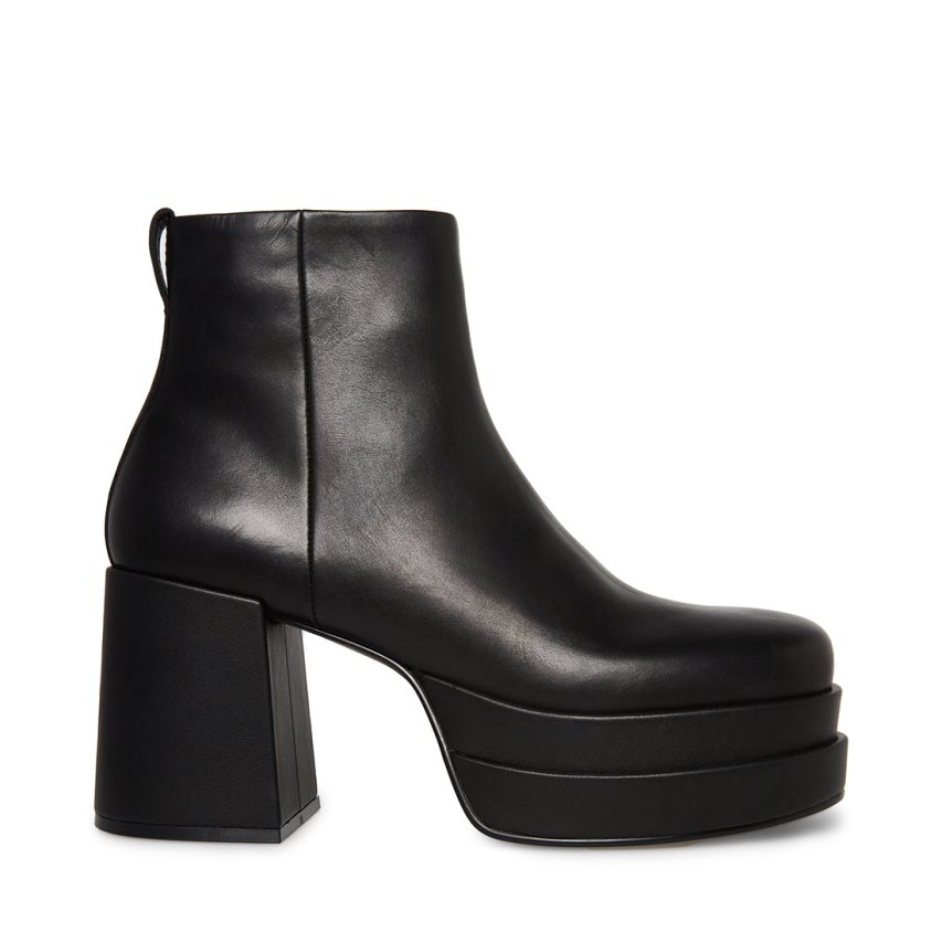 παπουτσια flatforms ανδρικα Steve Madden Viper δερματινα μαυρα | GR-981OTOH
