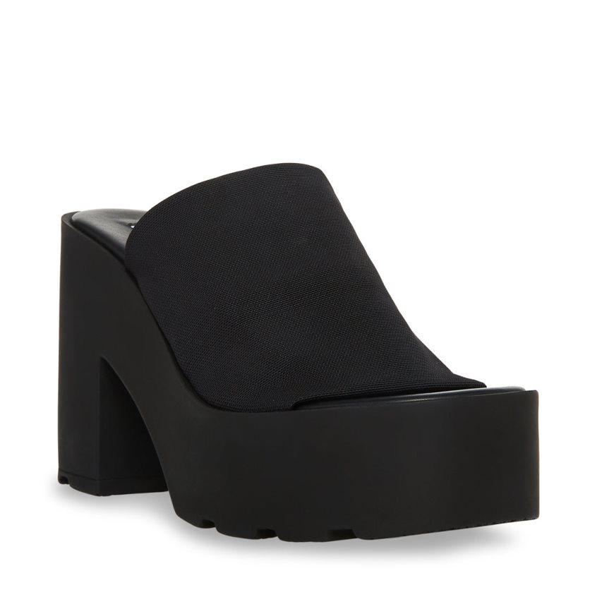 παπουτσια flatforms γυναικεια Steve Madden Sami μαυρα | GR-1253LTK