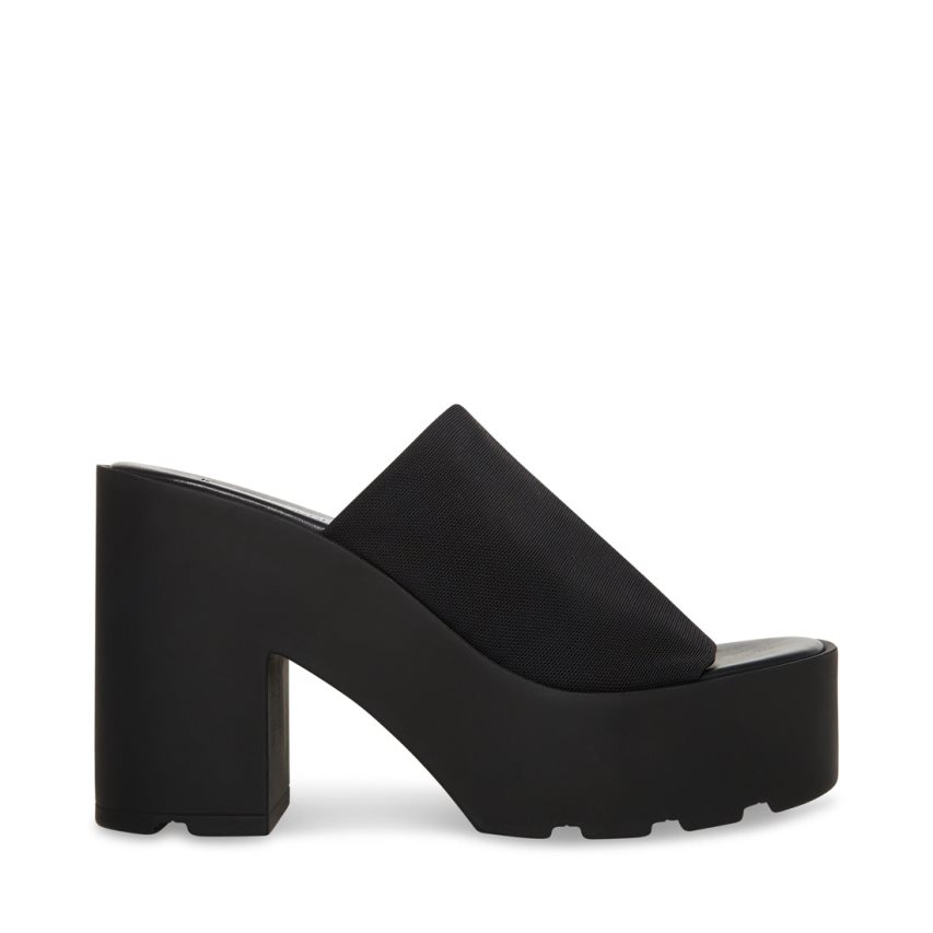 παπουτσια flatforms γυναικεια Steve Madden Sami μαυρα | GR-1253LTK