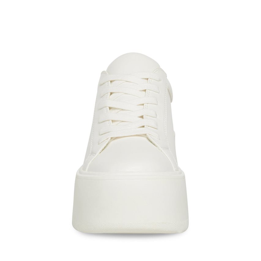 παπουτσια flatforms γυναικεια Steve Madden Glimpse ασπρα | GR-3814GDP