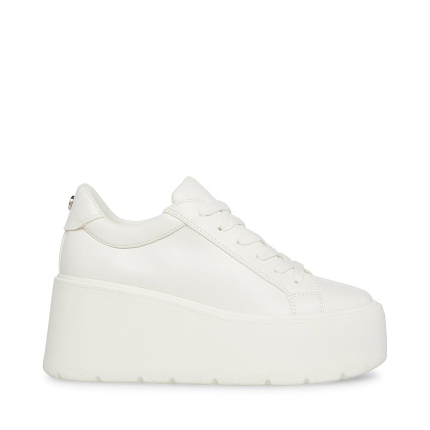παπουτσια flatforms γυναικεια Steve Madden Glimpse ασπρα | GR-3814GDP