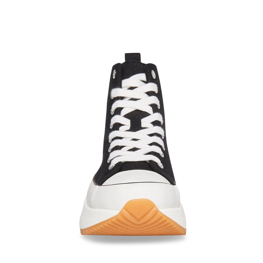 παπουτσια flatforms γυναικεια Steve Madden Winston μαυρα | GR-3982OEX