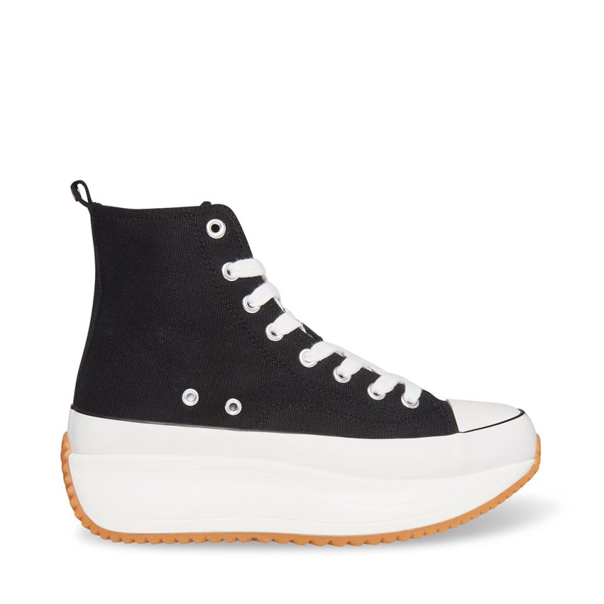 παπουτσια flatforms γυναικεια Steve Madden Winston μαυρα | GR-3982OEX