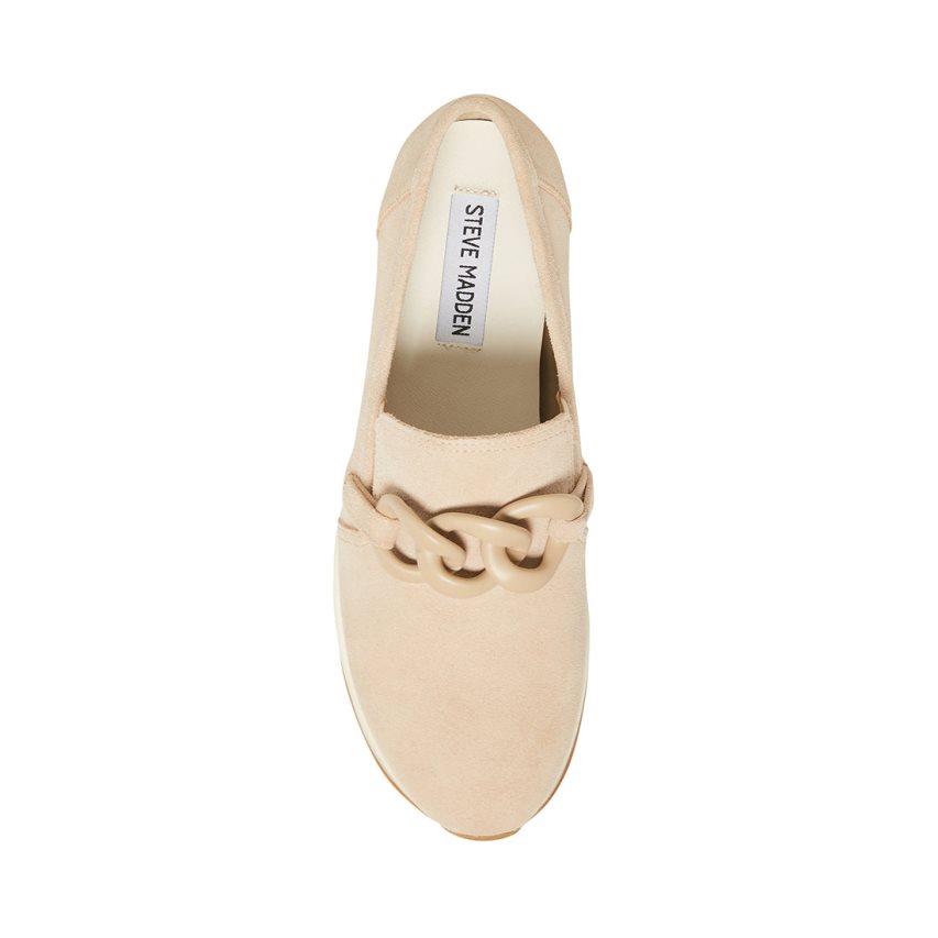 παπουτσια flatforms γυναικεια Steve Madden Haze σουετ Μπεζ | GR-4586LTM