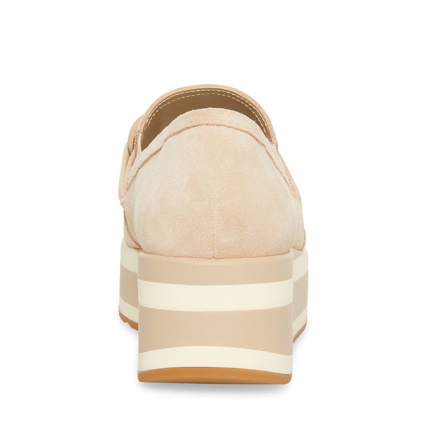 παπουτσια flatforms γυναικεια Steve Madden Haze σουετ Μπεζ | GR-4586LTM