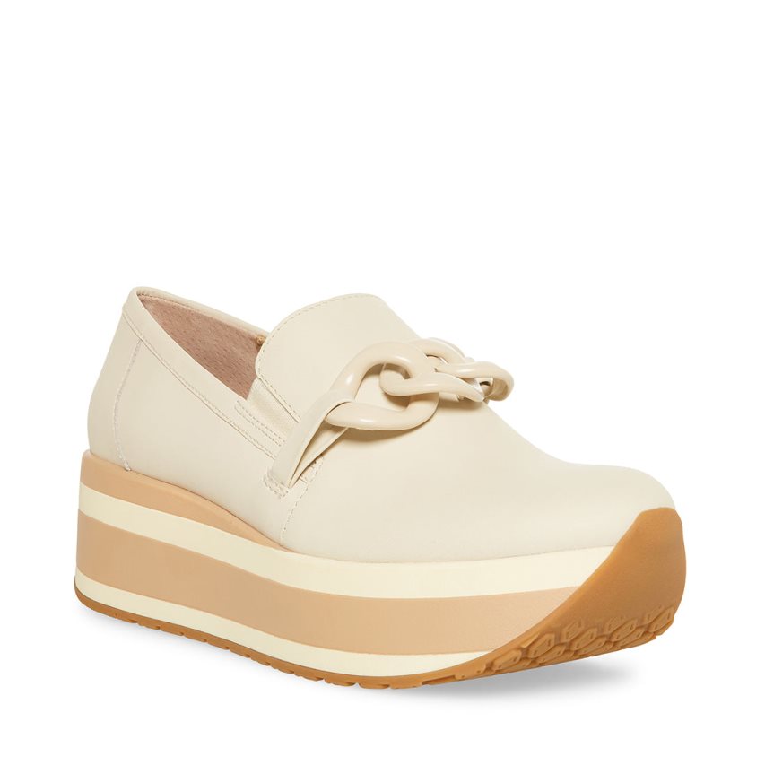 παπουτσια flatforms γυναικεια Steve Madden Haze δερματινα Μπεζ | GR-5361GMA