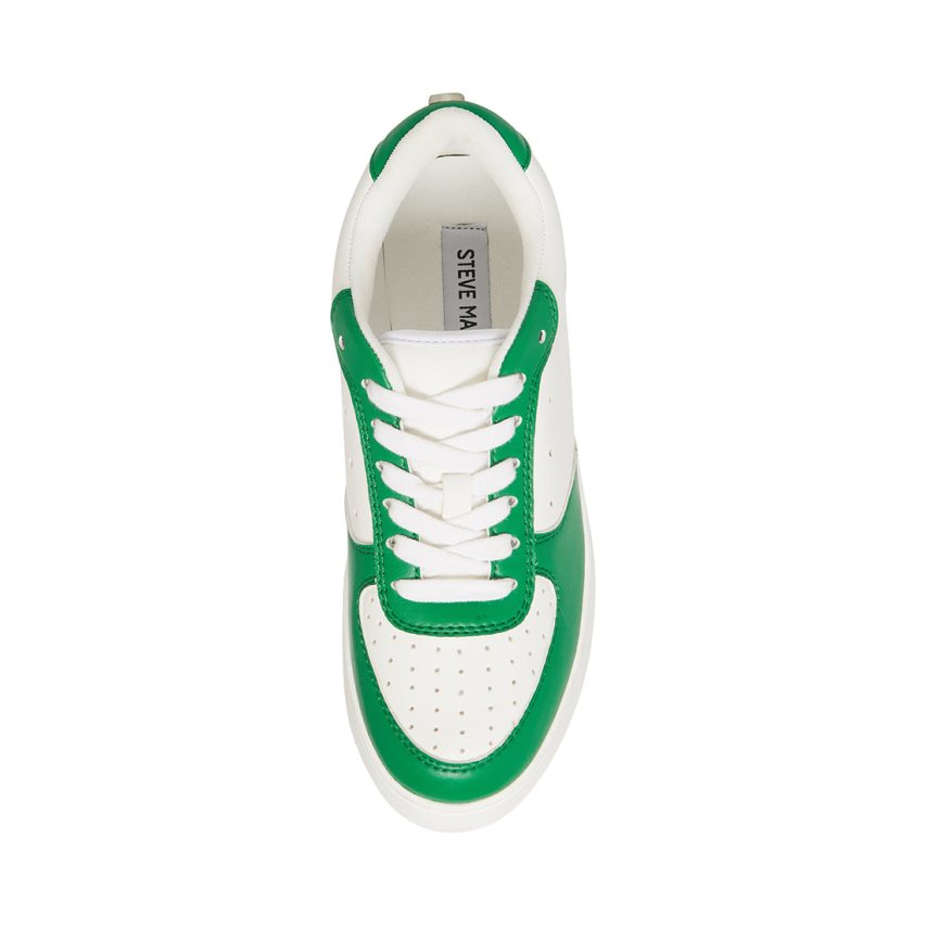 παπουτσια flatforms γυναικεια Steve Madden Rocket ασπρα πρασινο | GR-5971XDE