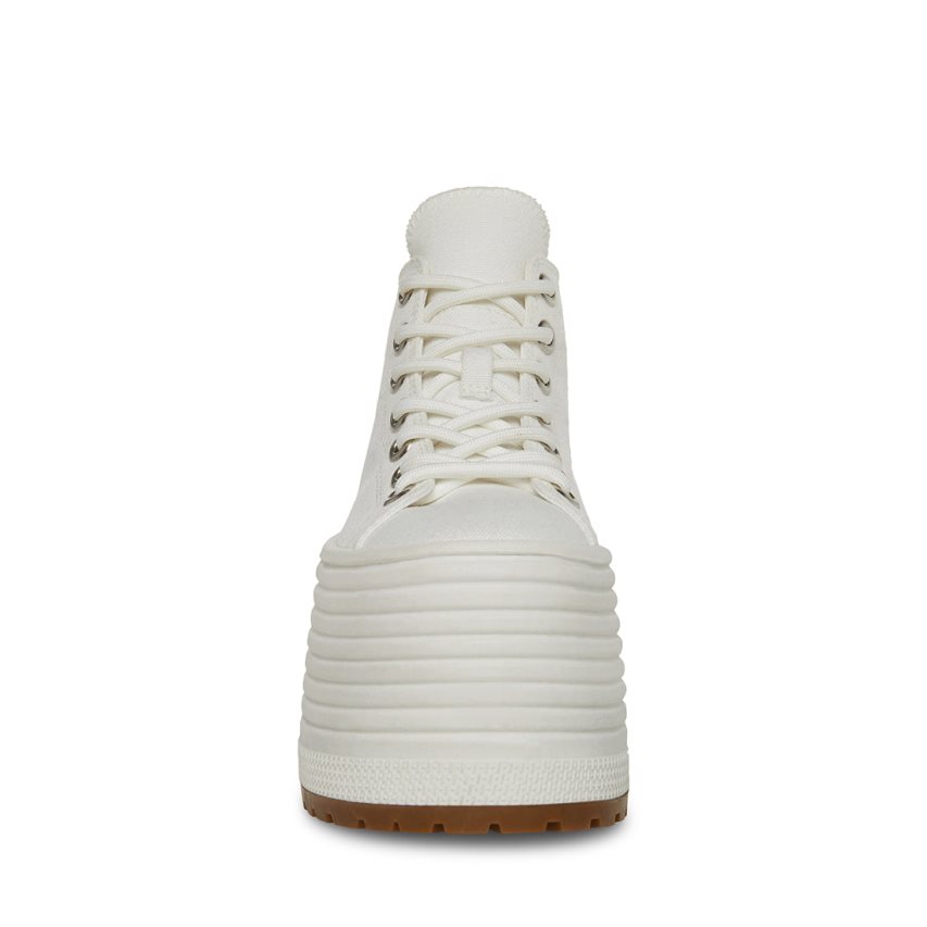 παπουτσια flatforms γυναικεια Steve Madden Giant ασπρα | GR-5O41PQG