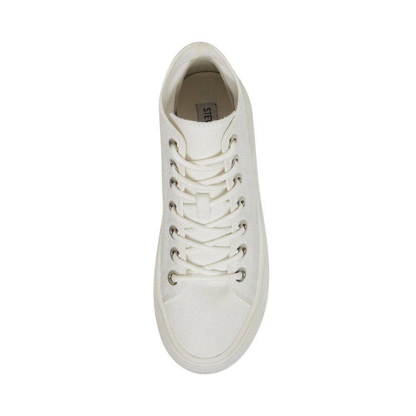 παπουτσια flatforms γυναικεια Steve Madden Giant ασπρα | GR-5O41PQG