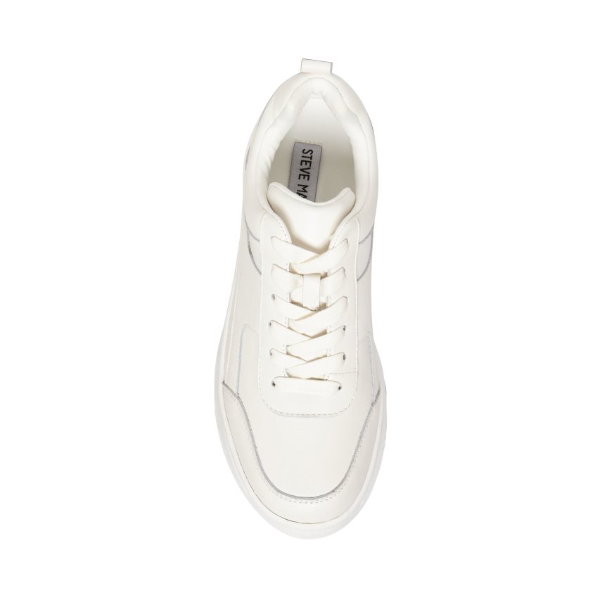 παπουτσια flatforms γυναικεια Steve Madden Hansel ασπρα | GR-6895TUB