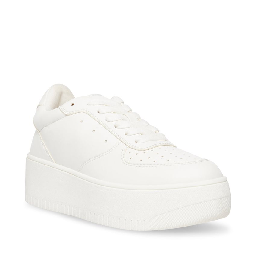 παπουτσια flatforms γυναικεια Steve Madden Rocket ασπρα | GR-6O31BZX