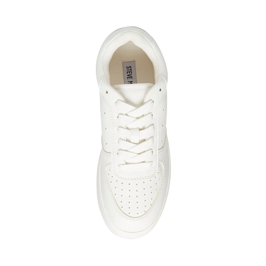 παπουτσια flatforms γυναικεια Steve Madden Rocket ασπρα | GR-6O31BZX