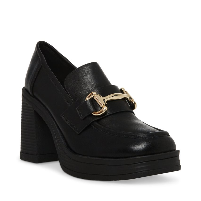 παπουτσια flatforms γυναικεια Steve Madden Nicole μαυρα | GR-8421FTL