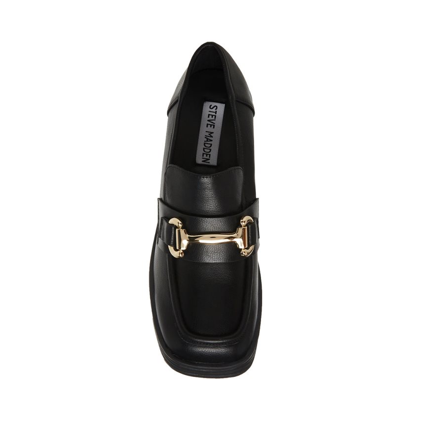 παπουτσια flatforms γυναικεια Steve Madden Nicole μαυρα | GR-8421FTL