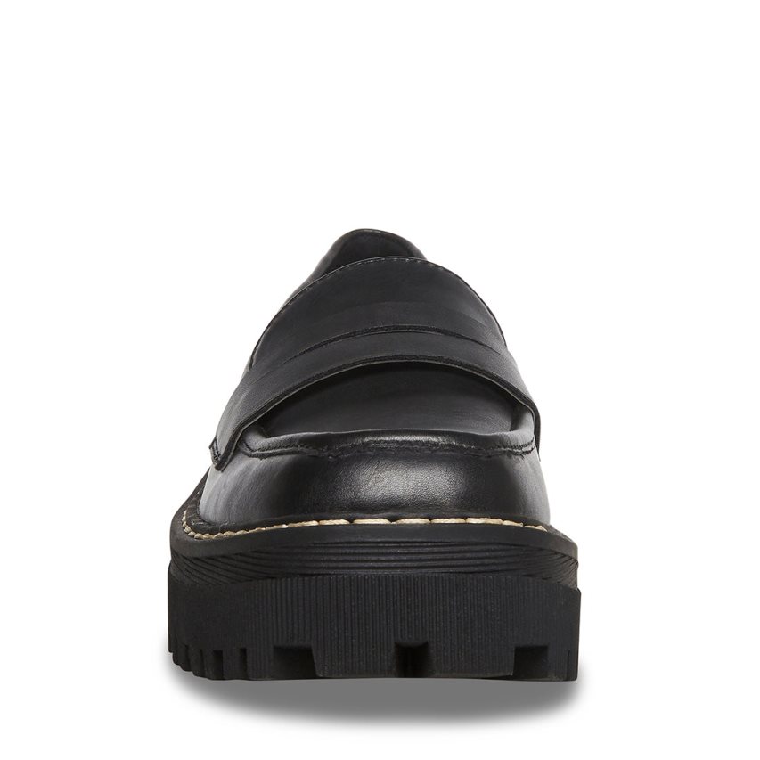 παπουτσια flatforms γυναικεια Steve Madden Haazel μαυρα | GR-8O47HVO