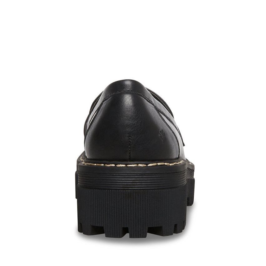 παπουτσια flatforms γυναικεια Steve Madden Haazel μαυρα | GR-8O47HVO