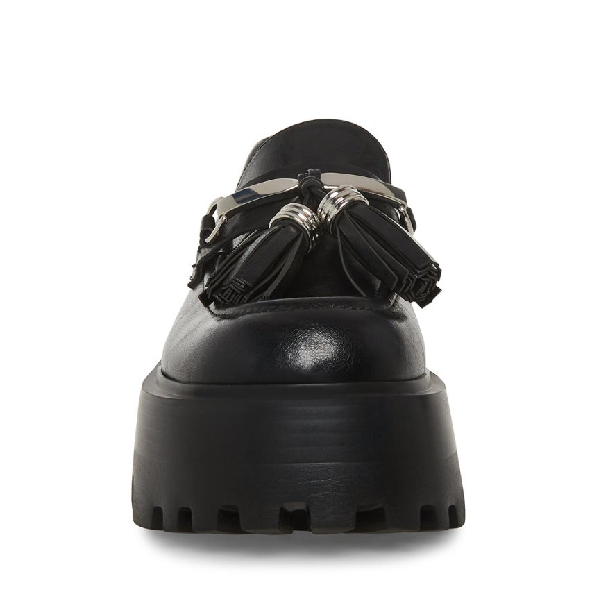 παπουτσια flatforms γυναικεια Steve Madden Major μαυρα | GR-9186GTC