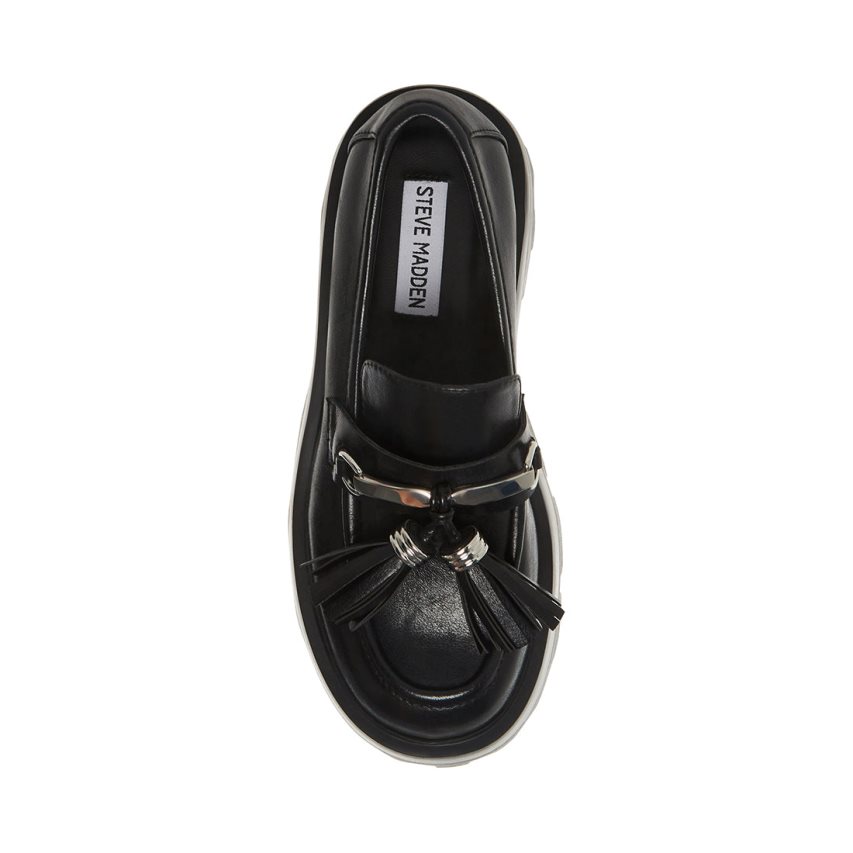 παπουτσια flatforms γυναικεια Steve Madden Major μαυρα | GR-9186GTC