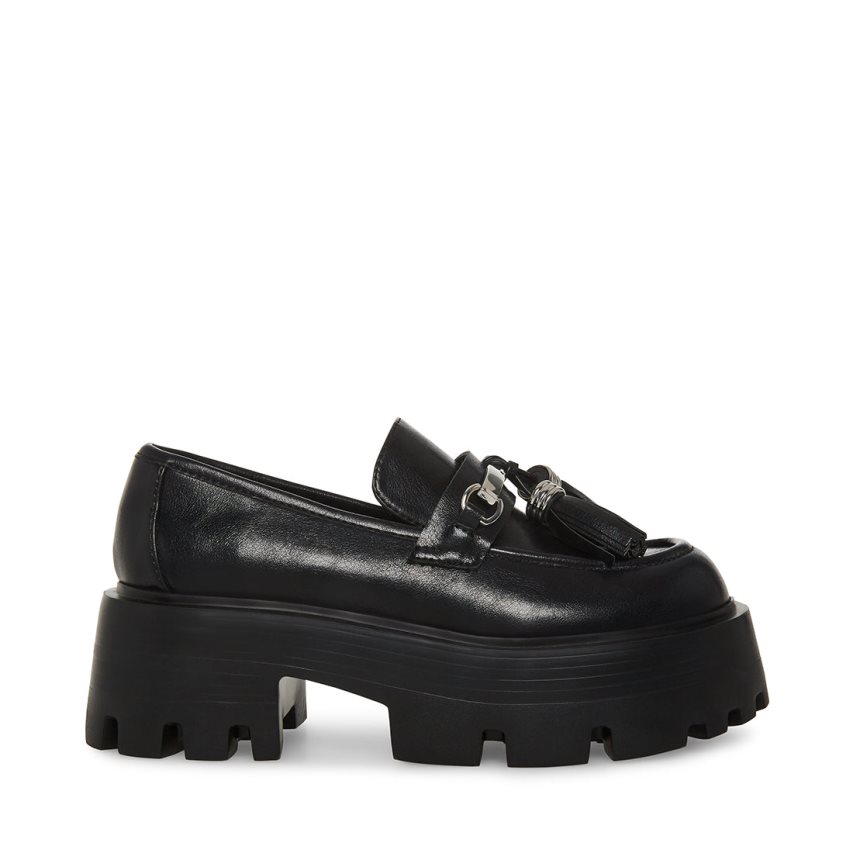 παπουτσια flatforms γυναικεια Steve Madden Major μαυρα | GR-9186GTC