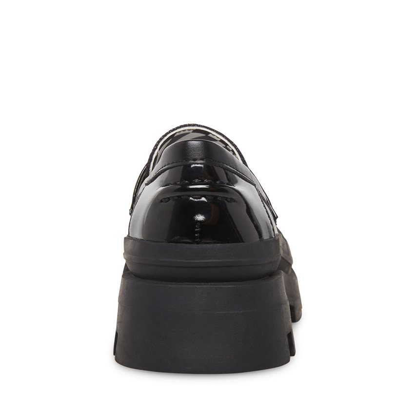 παπουτσια flatforms παιδικα Steve Madden Jlawrnce μαυρα | GR-6982NLO
