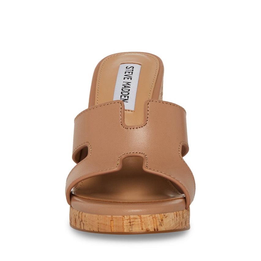 παπουτσια πλατφορμα γυναικεια Steve Madden Mayson δερματινα καφε | GR-1239BNX
