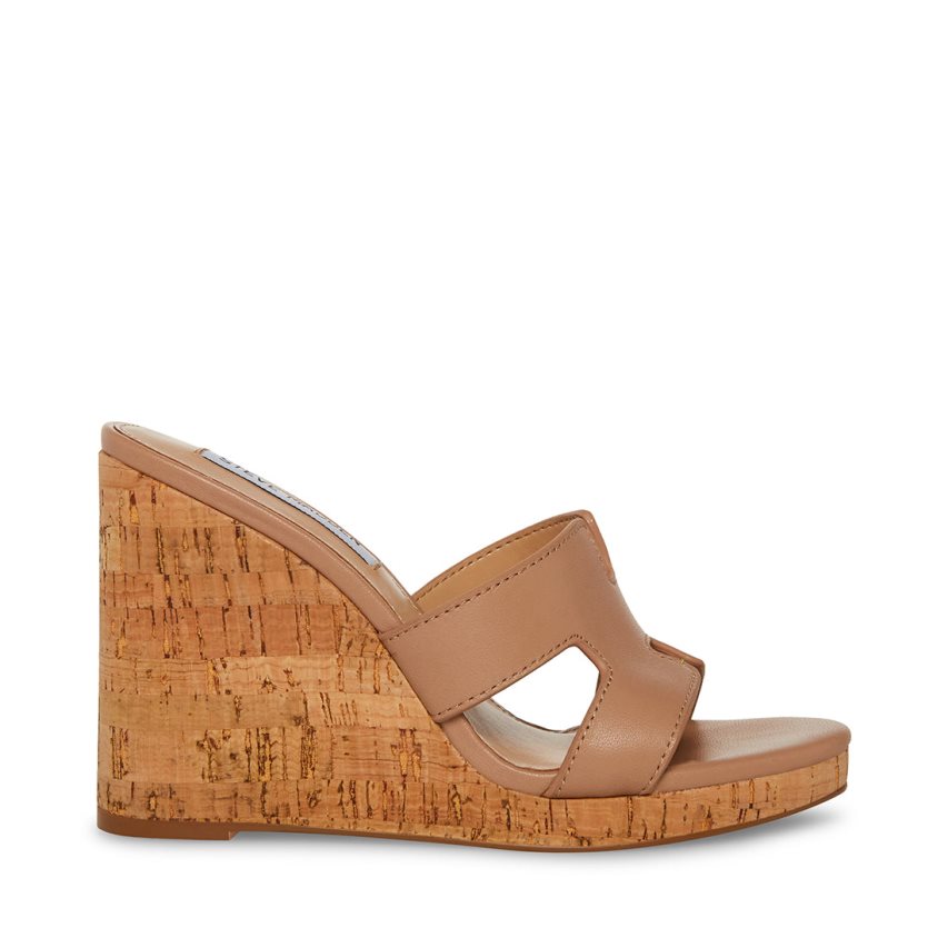 παπουτσια πλατφορμα γυναικεια Steve Madden Mayson δερματινα καφε | GR-1239BNX