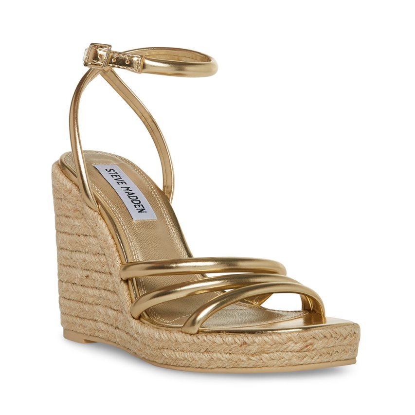 παπουτσια πλατφορμα γυναικεια Steve Madden Taylor χρυσο χρωμα | GR-1426LBU