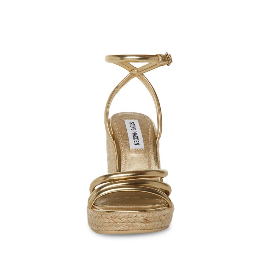παπουτσια πλατφορμα γυναικεια Steve Madden Taylor χρυσο χρωμα | GR-1426LBU
