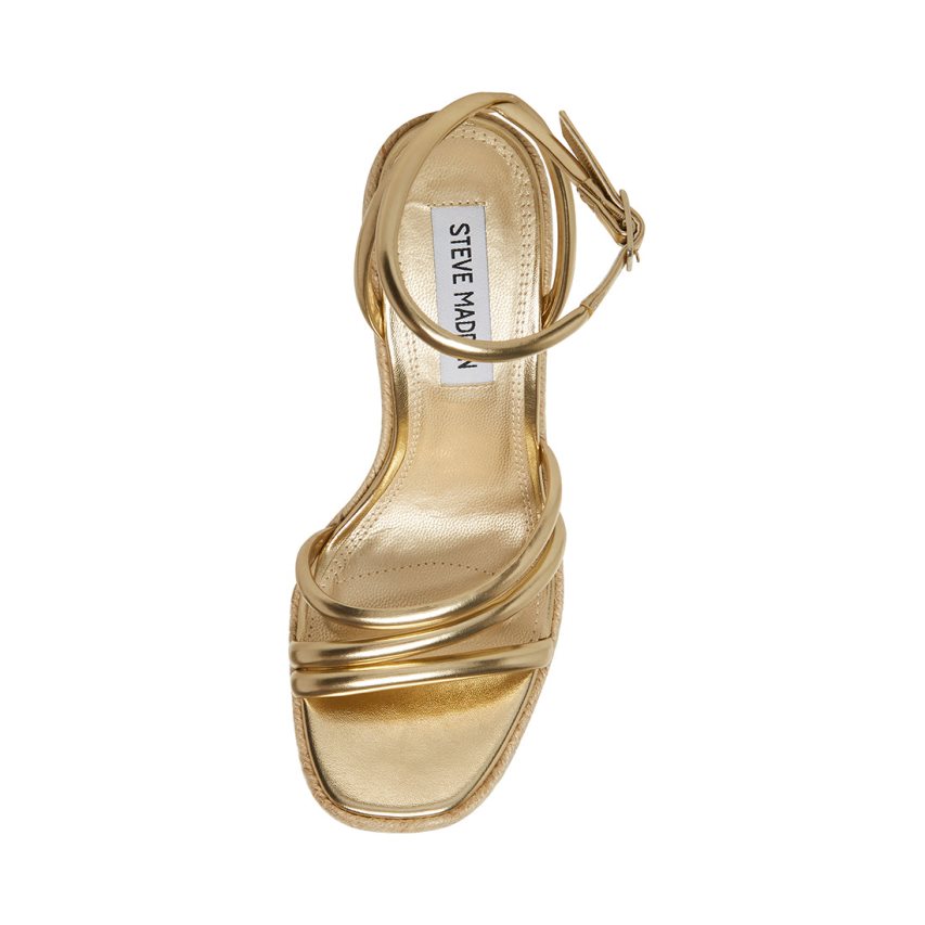 παπουτσια πλατφορμα γυναικεια Steve Madden Taylor χρυσο χρωμα | GR-1426LBU
