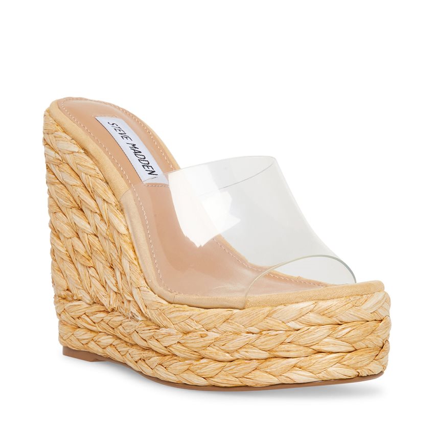 παπουτσια πλατφορμα γυναικεια Steve Madden Tabitha Μπεζ | GR-461OQFM