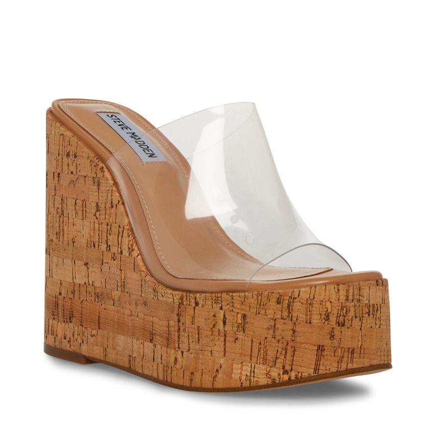 παπουτσια πλατφορμα γυναικεια Steve Madden Joanne καφε | GR-529OLUY