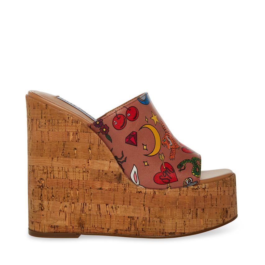 παπουτσια πλατφορμα γυναικεια Steve Madden Joanne καφε | GR-O127XSY