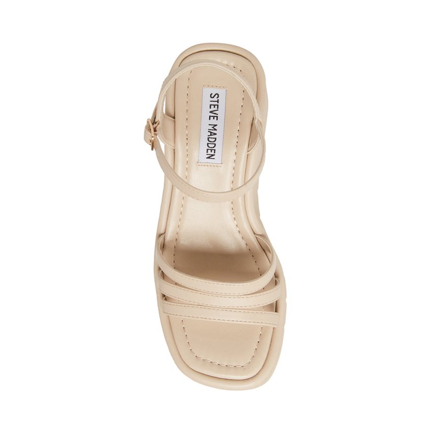 πεδιλα πλατφορμεσ γυναικεια Steve Madden Dane Μπεζ | GR-1496MFT