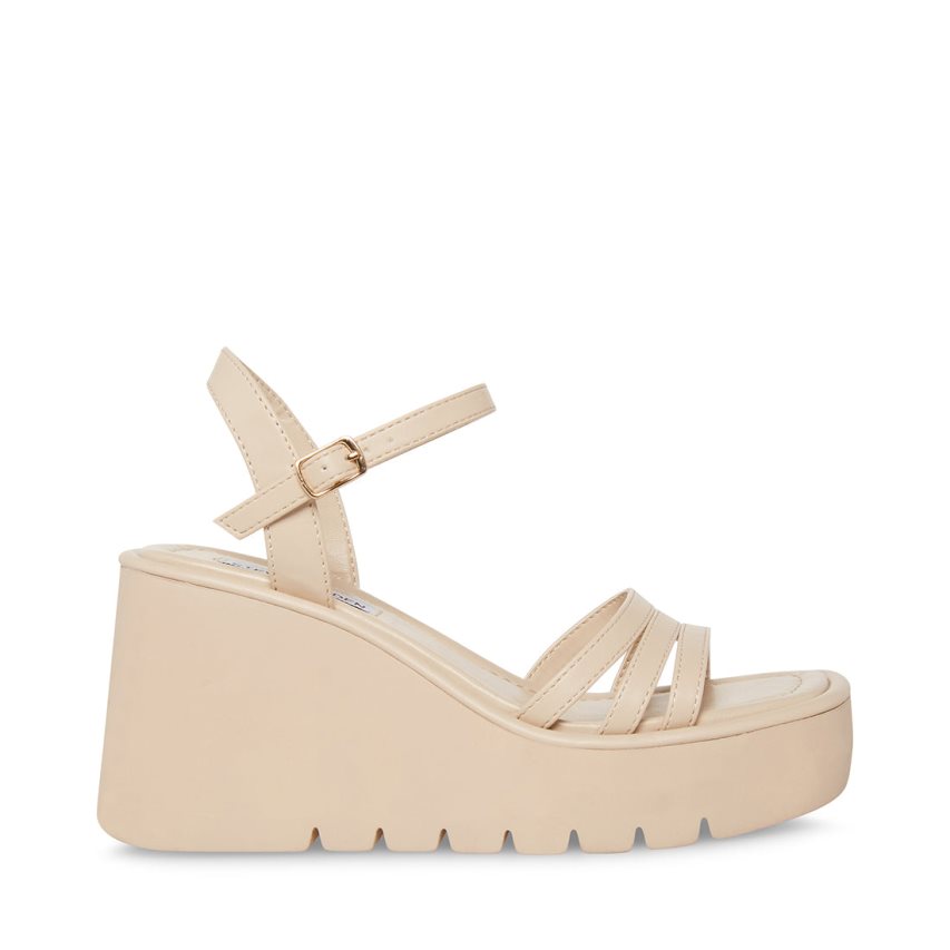 πεδιλα πλατφορμεσ γυναικεια Steve Madden Dane Μπεζ | GR-1496MFT