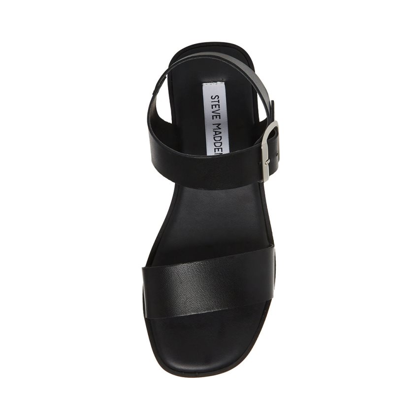 πεδιλα πλατφορμεσ γυναικεια Steve Madden Keenan δερματινα μαυρα | GR-2514OPI