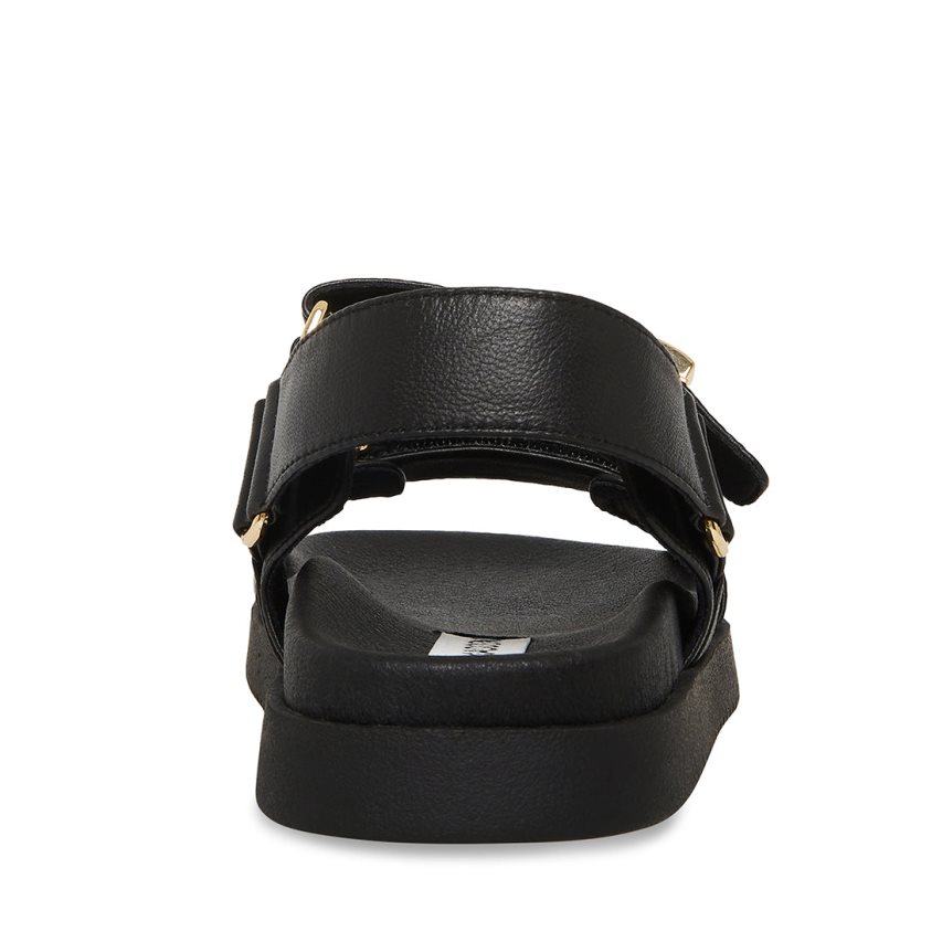 πεδιλα πλατφορμεσ γυναικεια Steve Madden Mona δερματινα μαυρα | GR-27O5EFN