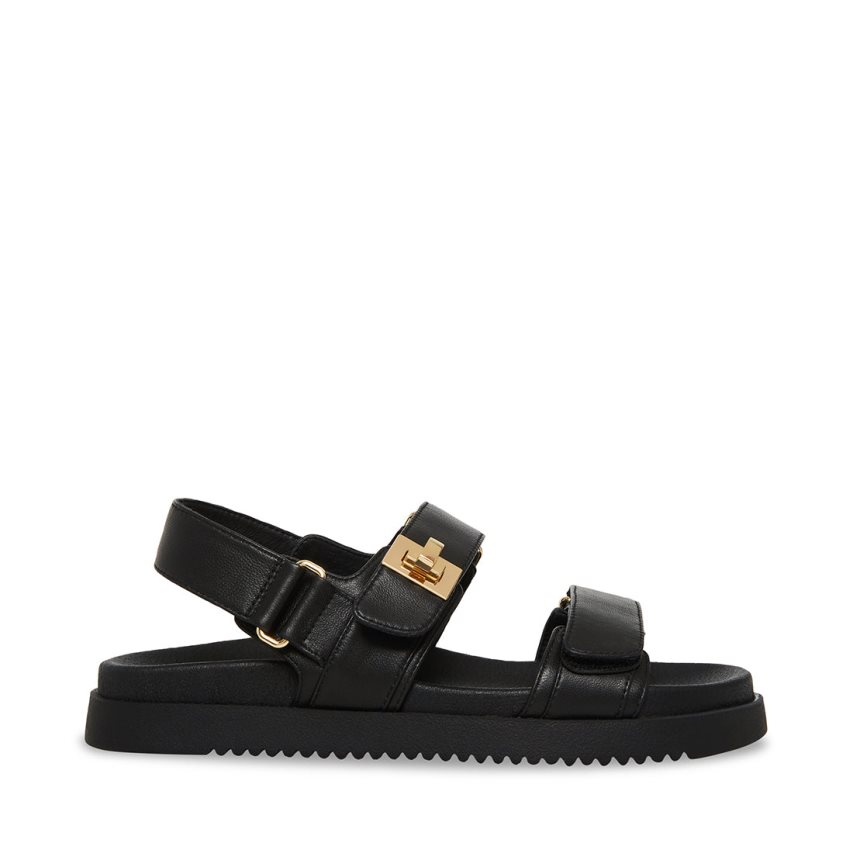 πεδιλα πλατφορμεσ γυναικεια Steve Madden Mona δερματινα μαυρα | GR-27O5EFN